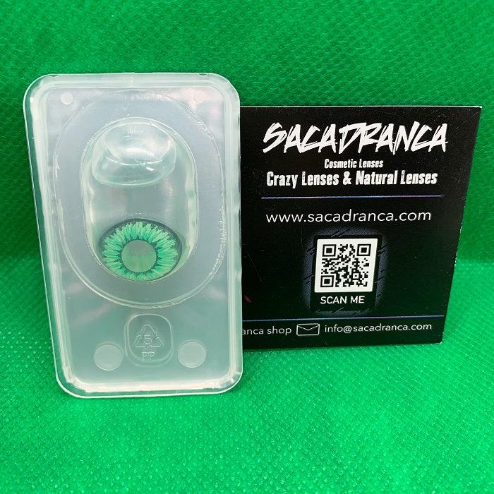 Lenti Cosplay Premium Green Flower 14 mm &#8211; Foto blister