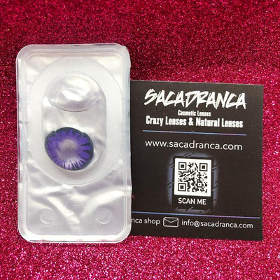 lenti cosplay crazy lens sacadranca miracle dark violet - lente