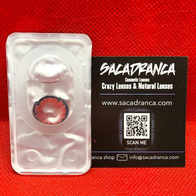 lenti cosplay crazy lens sacadranca miracle wine red - lente