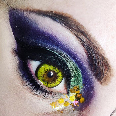 Lenti per Cosplay Ry10 Yellow Sleek – Dettaglio Occhio