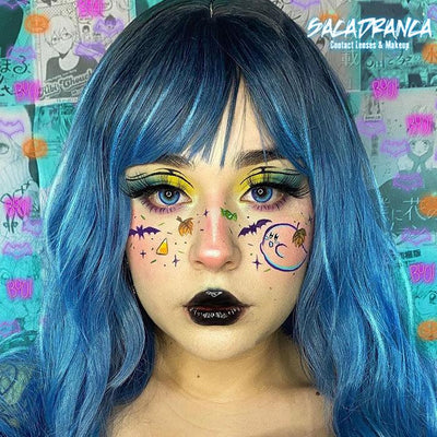 Lenti Cosplay Premium Sakura Anime Blue 14.50 mm – Viso