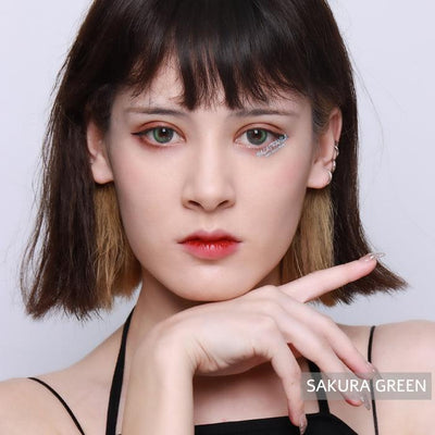 Lenti Cosplay Premium Sakura Anime Green 14.50 mm – Indossate