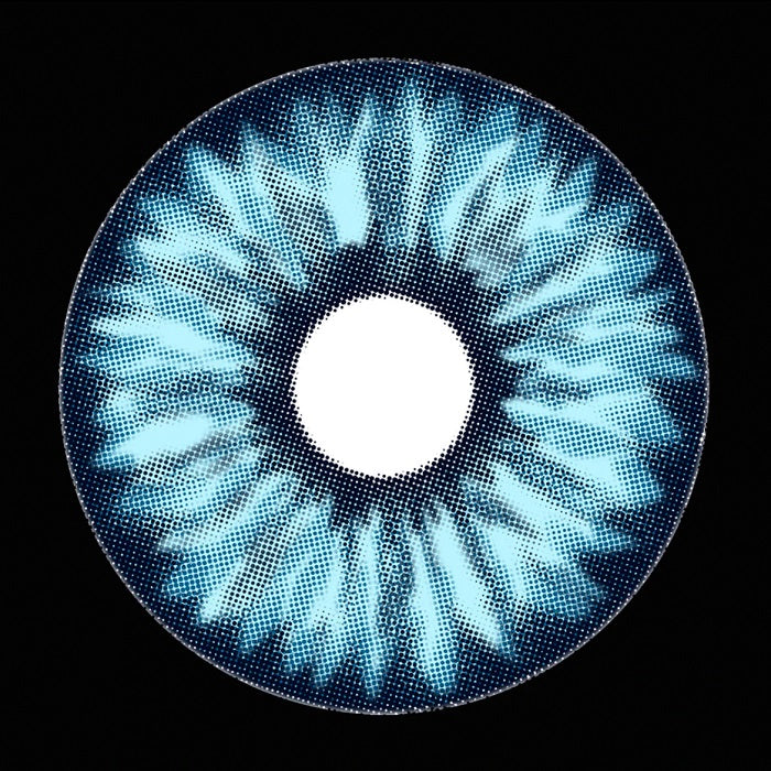 Lenti Cosplay Sclera Elf Blue 22 mm &#8211; Texture