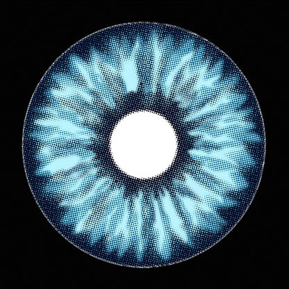 Lenti Cosplay Sclera Elf Blue 22 mm &#8211; Texture