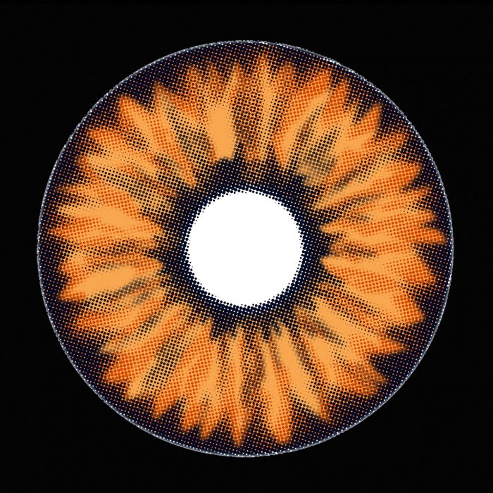 Lenti Cosplay Sclera Elf Orange 22 mm &#8211; Texture