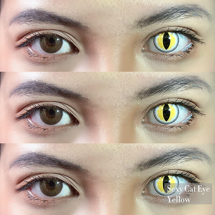 Lenti Cosplay Premium Sacadranca Sexy Cat Eye Yellow &#8211; Collage