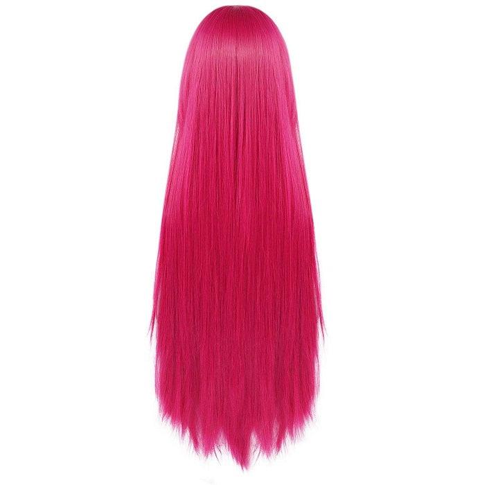 parrucca cosplay sacadranca 100cm fucsia - retro