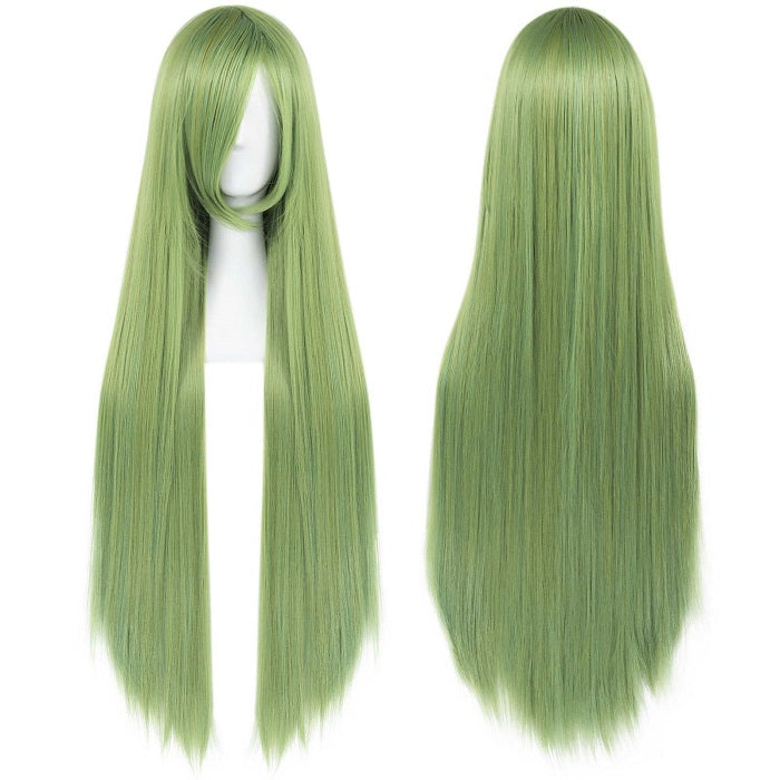 parrucca cosplay sacadranca 100cm verde chiaro - copertina
