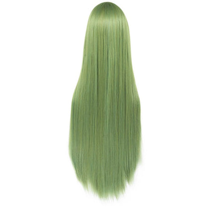 parrucca cosplay sacadranca 100cm verde chiaro - retro