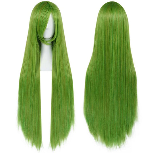 parrucca cosplay sacadranca 100cm verde - copertina