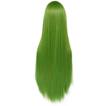 parrucca cosplay sacadranca 100cm verde - retro