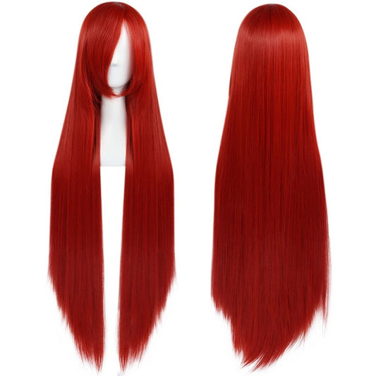 parrucca cosplay sacadranca 100cm rosso - copertina 