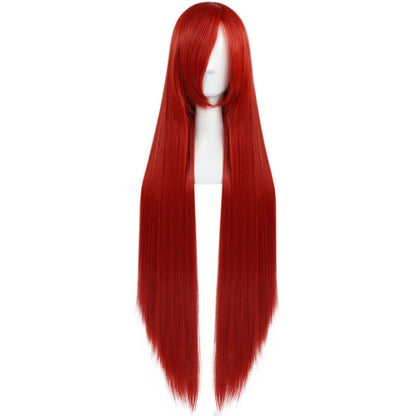parrucca cosplay sacadranca 100cm rosso - fronte