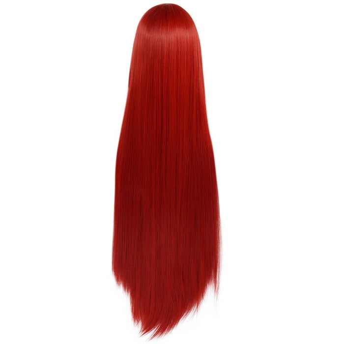 parrucca cosplay sacadranca 100cm rosso - retro