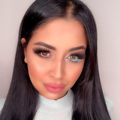 Lenti Colorate Effetto Naturale Queen Green – Colore Occhi: Castano